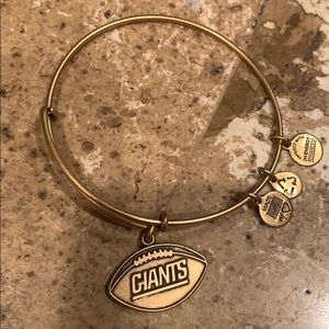 Alex and Ani gold New York Giants bracelet